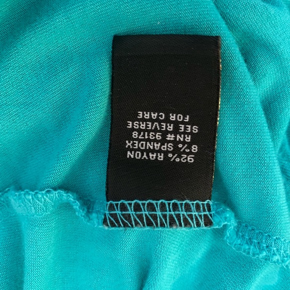 Turquoise blue over sized top - Picture 5 of 6